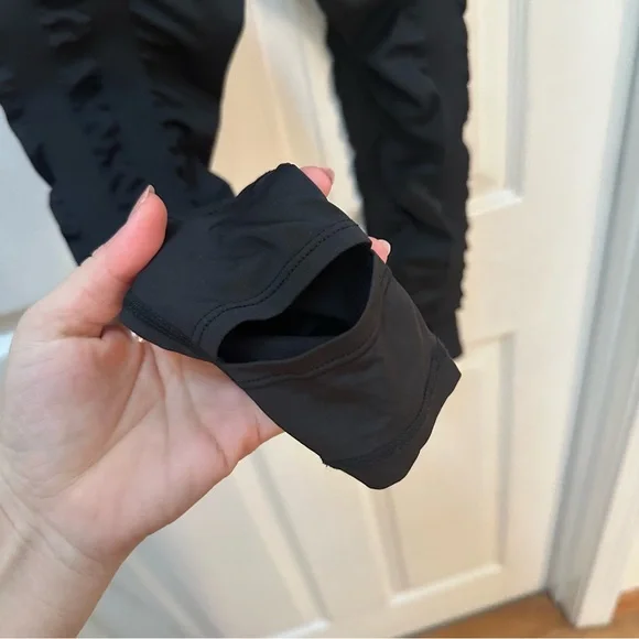 Skinnify Black leggings high rise XS foot strap stirrup full length - Picture 5 of 6